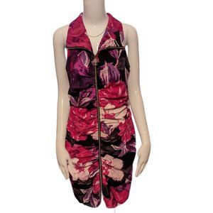 Cache- Beautiful Floral Zip up Dress